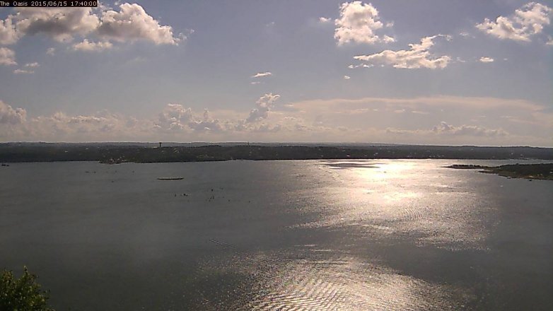 Lake Travis webcam, June 15, 2015 4:45 PM CT