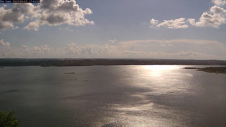 Lake Travis webcam, June 15, 2015 4:50 PM CT