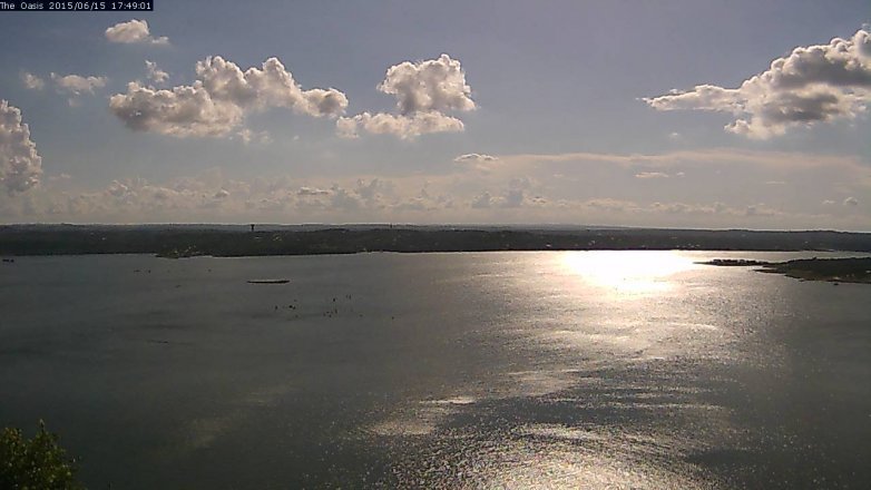 Lake Travis webcam, June 15, 2015 4:55 PM CT