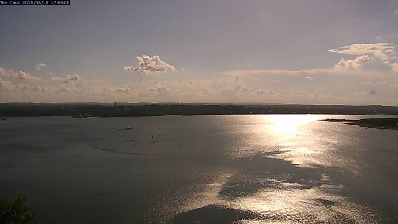 Lake Travis webcam, June 15, 2015 5:05 PM CT