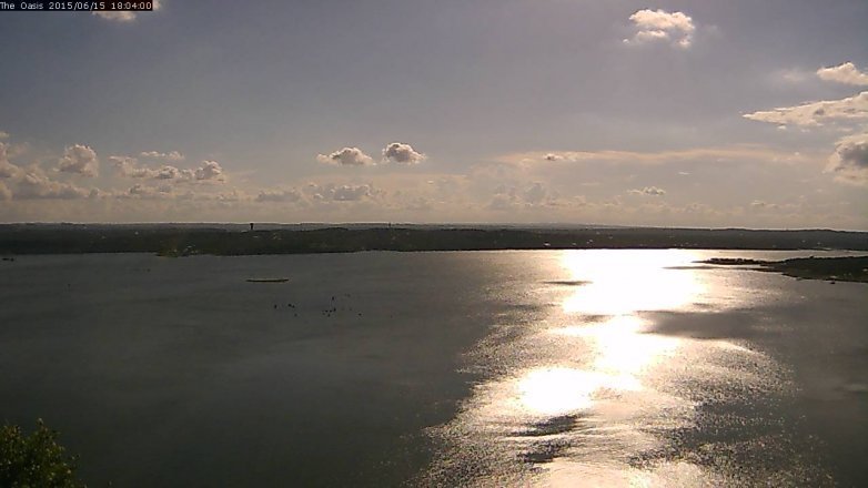 Lake Travis webcam, June 15, 2015 5:10 PM CT