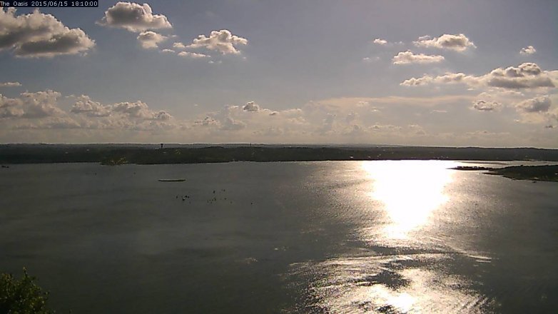 Lake Travis webcam, June 15, 2015 5:15 PM CT