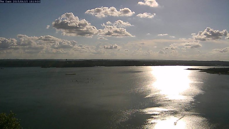 Lake Travis webcam, June 15, 2015 5:25 PM CT