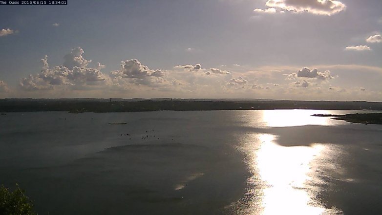 Lake Travis webcam, June 15, 2015 5:40 PM CT