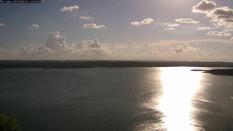 Lake Travis webcam, June 15, 2015 5:45 PM CT