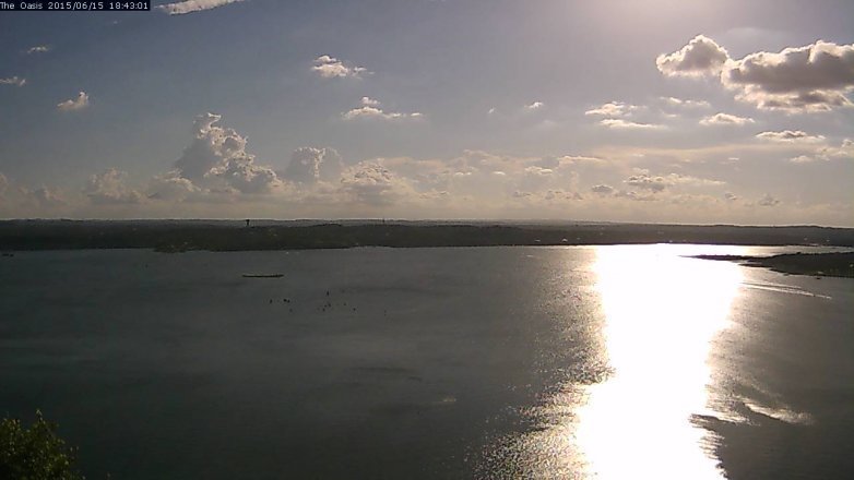 Lake Travis webcam, June 15, 2015 5:50 PM CT