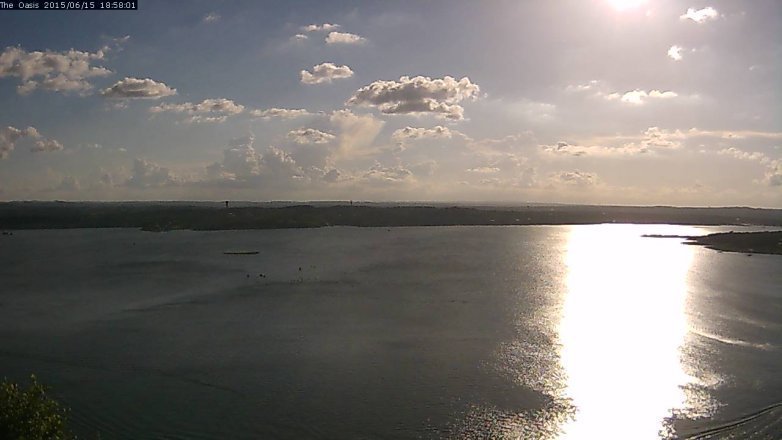 Lake Travis webcam, June 15, 2015 6:05 PM CT