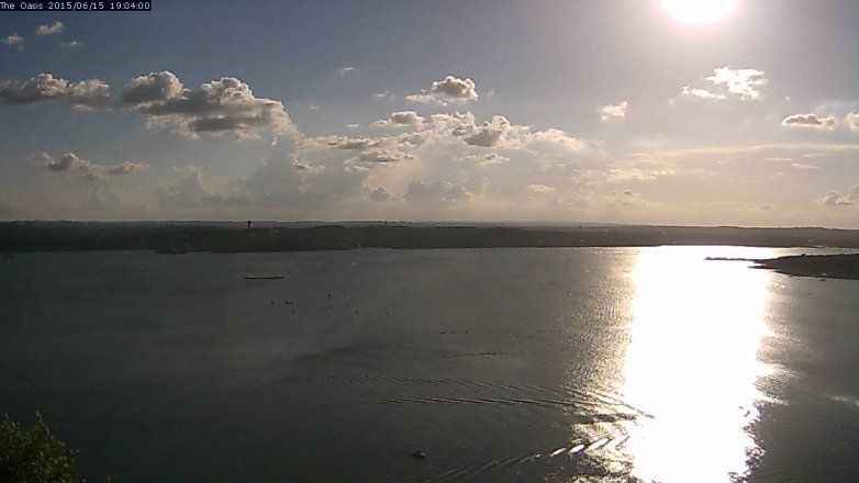 Lake Travis webcam, June 15, 2015 6:10 PM CT
