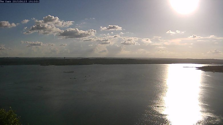 Lake Travis webcam, June 15, 2015 6:15 PM CT