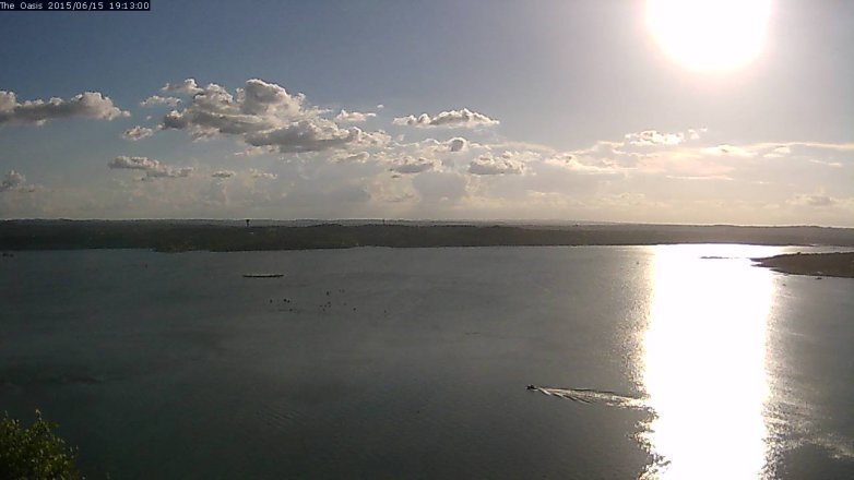 Lake Travis webcam, June 15, 2015 6:20 PM CT