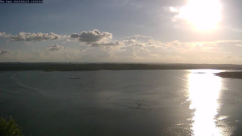 Lake Travis webcam, June 15, 2015 6:25 PM CT