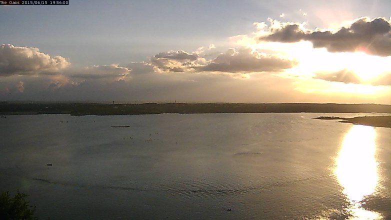 Lake Travis webcam, June 15, 2015 7:00 PM CT