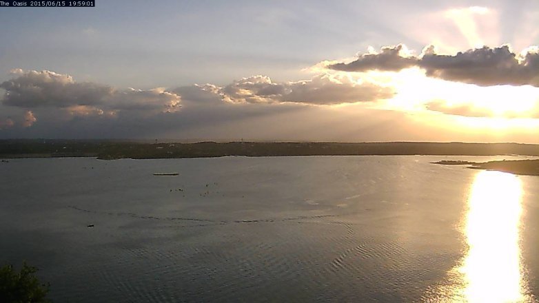 Lake Travis webcam, June 15, 2015 7:05 PM CT