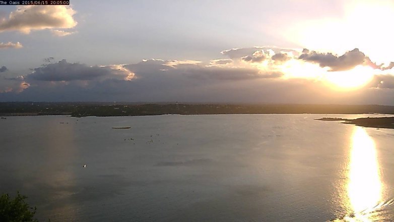 Lake Travis webcam, June 15, 2015 7:10 PM CT