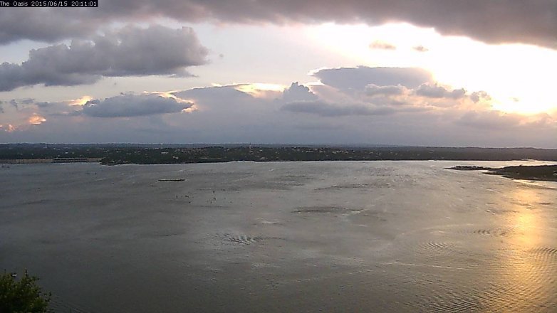 Lake Travis webcam, June 15, 2015 7:15 PM CT