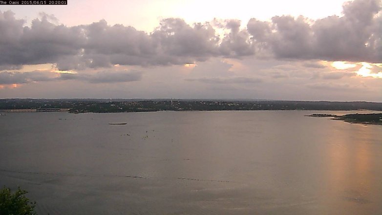Lake Travis webcam, June 15, 2015 7:25 PM CT