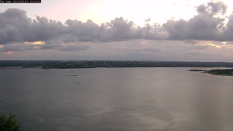Lake Travis webcam, June 15, 2015 7:30 PM CT