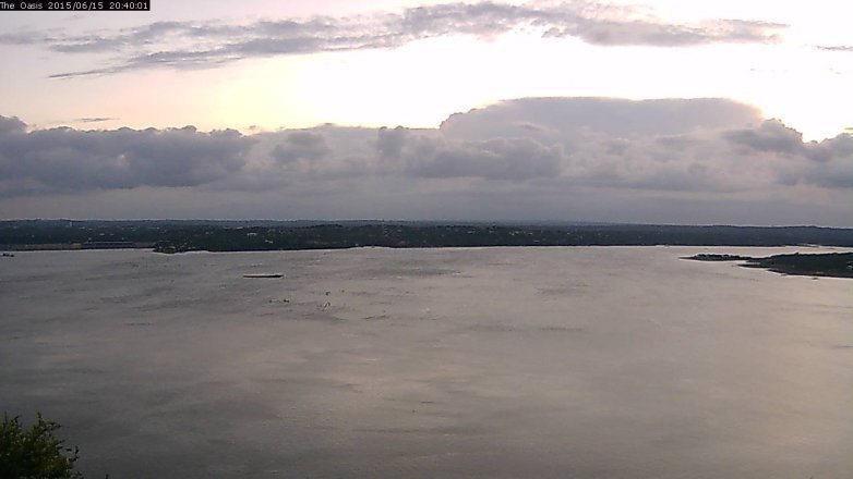 Lake Travis webcam, June 15, 2015 7:45 PM CT