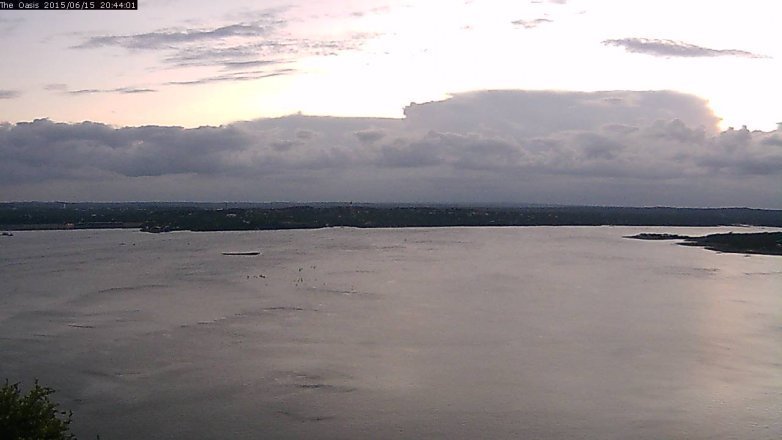 Lake Travis webcam, June 15, 2015 7:50 PM CT