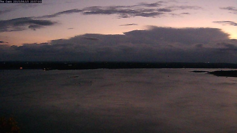 Lake Travis webcam, June 15, 2015 8:05 PM CT