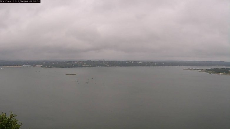 Lake Travis webcam, June 16, 2015 9:00 AM CT