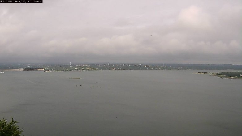 Lake Travis webcam, June 16, 2015 9:10 AM CT