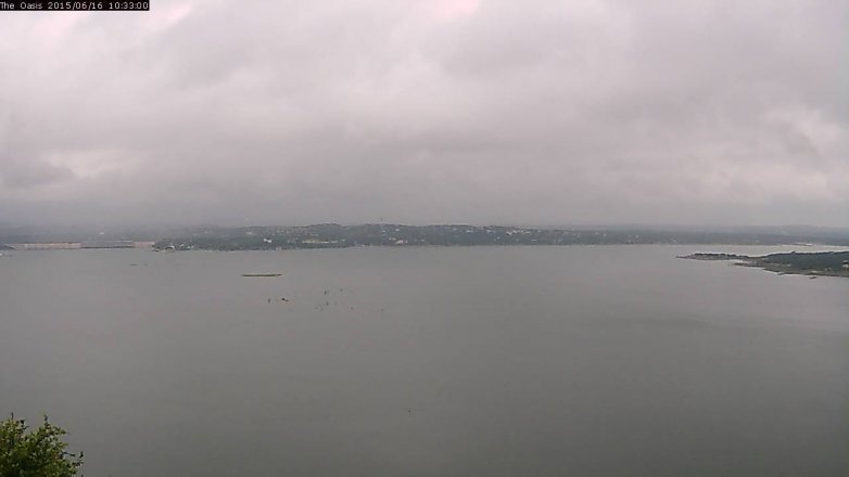 Lake Travis webcam, June 16, 2015 9:40 AM CT