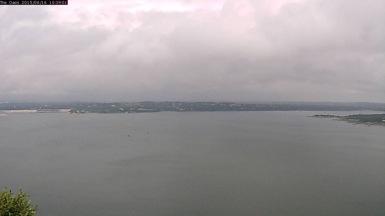 Lake Travis webcam, June 16, 2015 9:45 AM CT