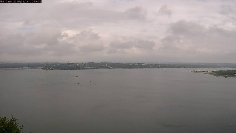 Lake Travis webcam, June 16, 2015 10:00 AM CT