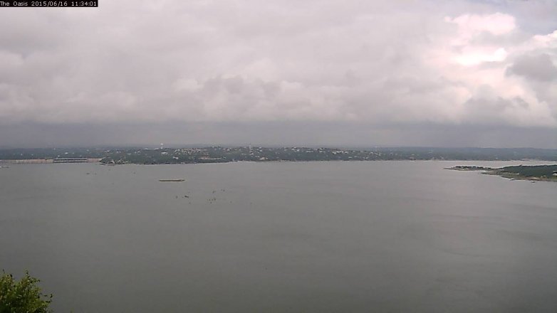 Lake Travis webcam, June 16, 2015 10:40 AM CT