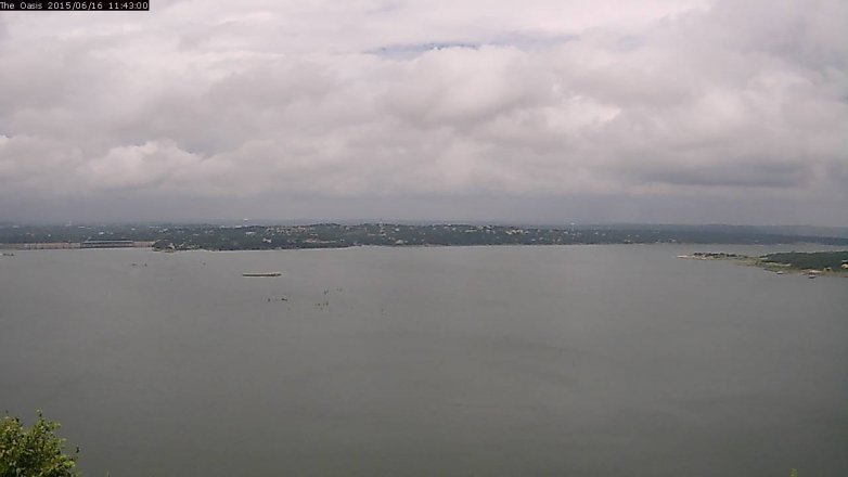 Lake Travis webcam, June 16, 2015 10:50 AM CT