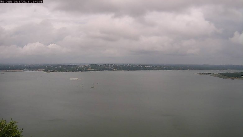 Lake Travis webcam, June 16, 2015 10:55 AM CT