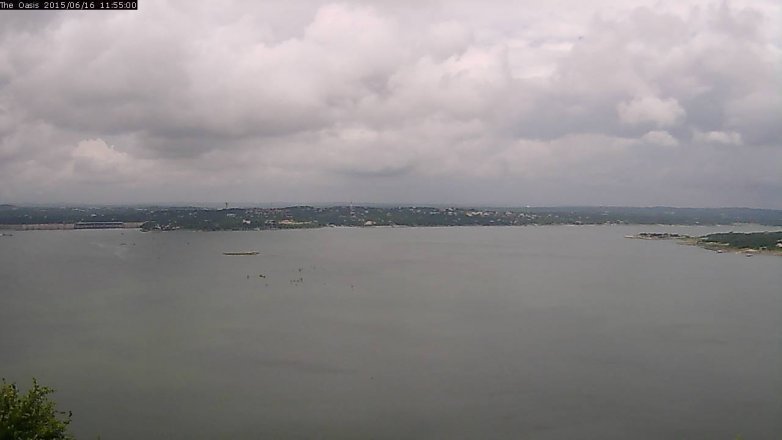Lake Travis webcam, June 16, 2015 11:00 AM CT