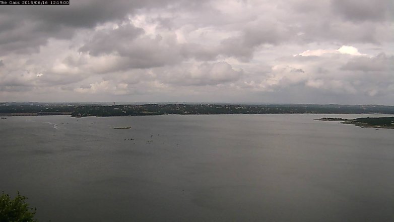 Lake Travis webcam, June 16, 2015 11:25 AM CT