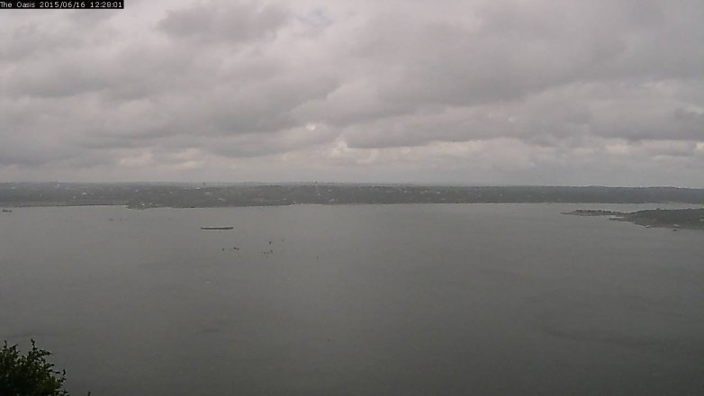 Lake Travis webcam, June 16, 2015 11:35 AM CT