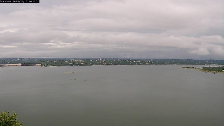 Lake Travis webcam, June 16, 2015 1:30 PM CT