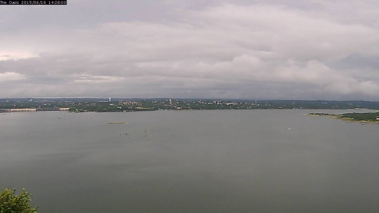 Lake Travis webcam, June 16, 2015 1:35 PM CT