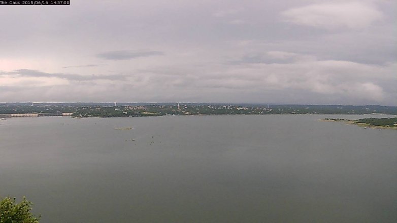 Lake Travis webcam, June 16, 2015 1:45 PM CT