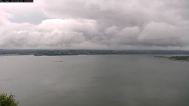 Lake Travis webcam, June 16, 2015 2:25 PM CT