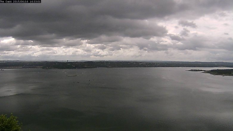 Lake Travis webcam, June 16, 2015 3:40 PM CT