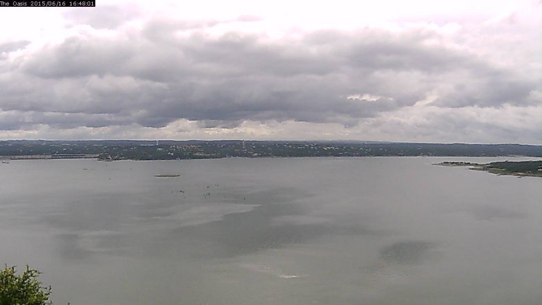Lake Travis webcam, June 16, 2015 3:55 PM CT