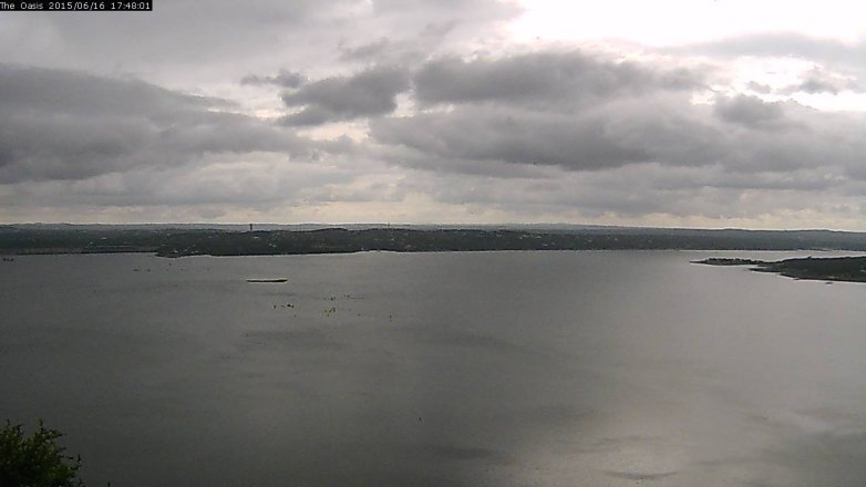 Lake Travis webcam, June 16, 2015 4:55 PM CT