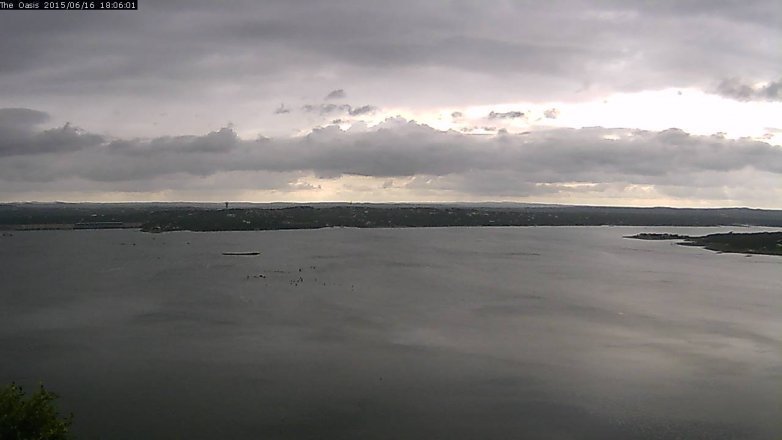 Lake Travis webcam, June 16, 2015 5:15 PM CT