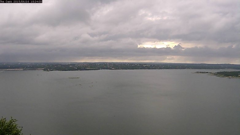 Lake Travis webcam, June 16, 2015 5:30 PM CT