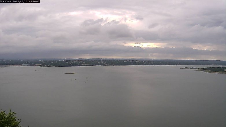 Lake Travis webcam, June 16, 2015 5:35 PM CT