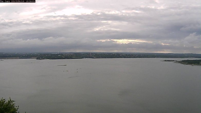 Lake Travis webcam, June 16, 2015 5:45 PM CT