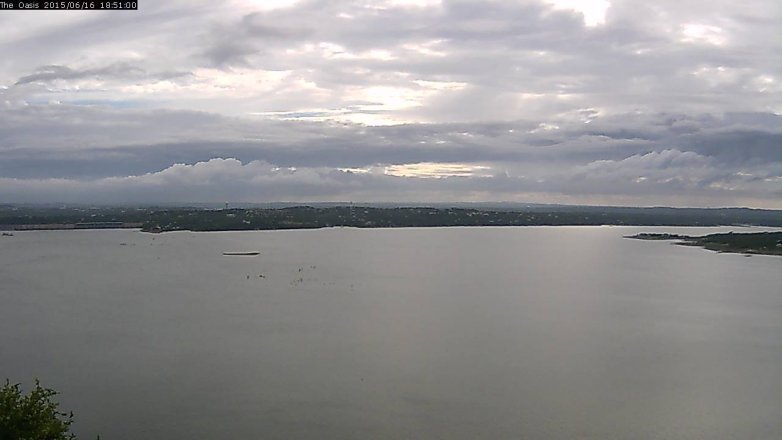 Lake Travis webcam, June 16, 2015 5:55 PM CT