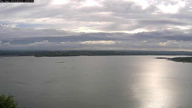 Lake Travis webcam, June 16, 2015 6:05 PM CT