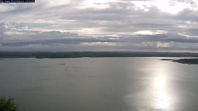Lake Travis webcam, June 16, 2015 6:10 PM CT