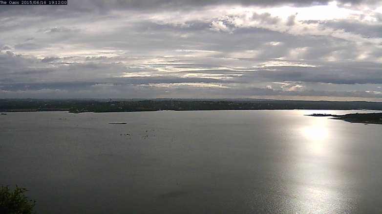 Lake Travis webcam, June 16, 2015 6:20 PM CT